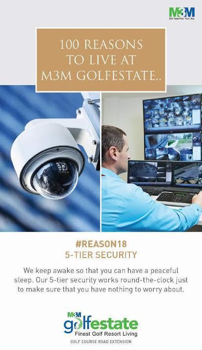 5 Tier Security at M3M Golf Estate Update
